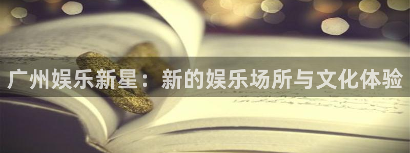 杏鑫娱乐官网：广州娱乐新星：新的娱乐场所与文化体验